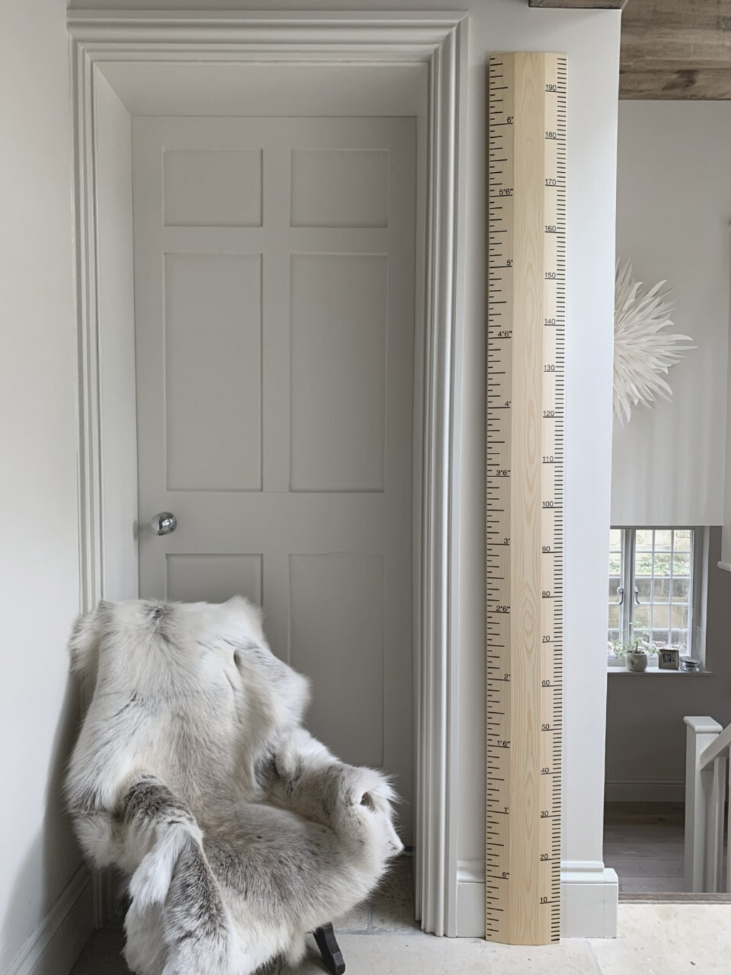 Raw Redwood Ruler Height Chart - The Real Ruler Co.