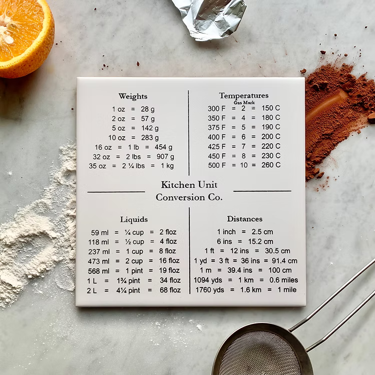 Kitchen Unit Conversion Tile - The Real Ruler Co.